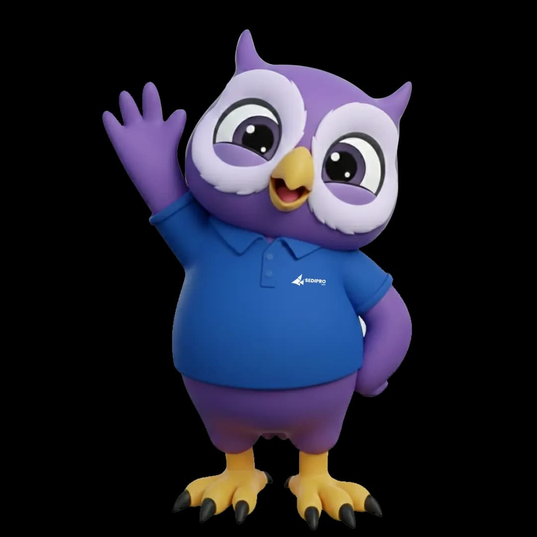 Hito, mascota de SEDIPRO UNT, dando la bienvenida